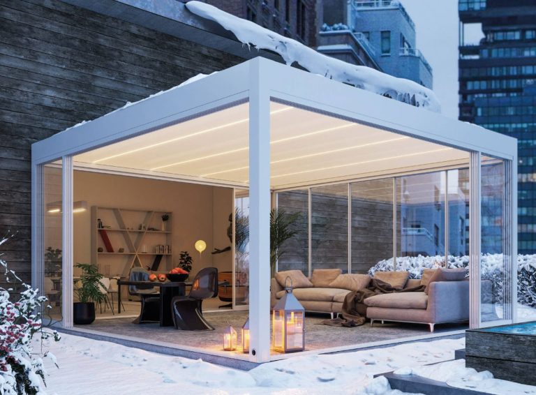 Aluminijska pergola sa fiksnim krovom ECLETTICA